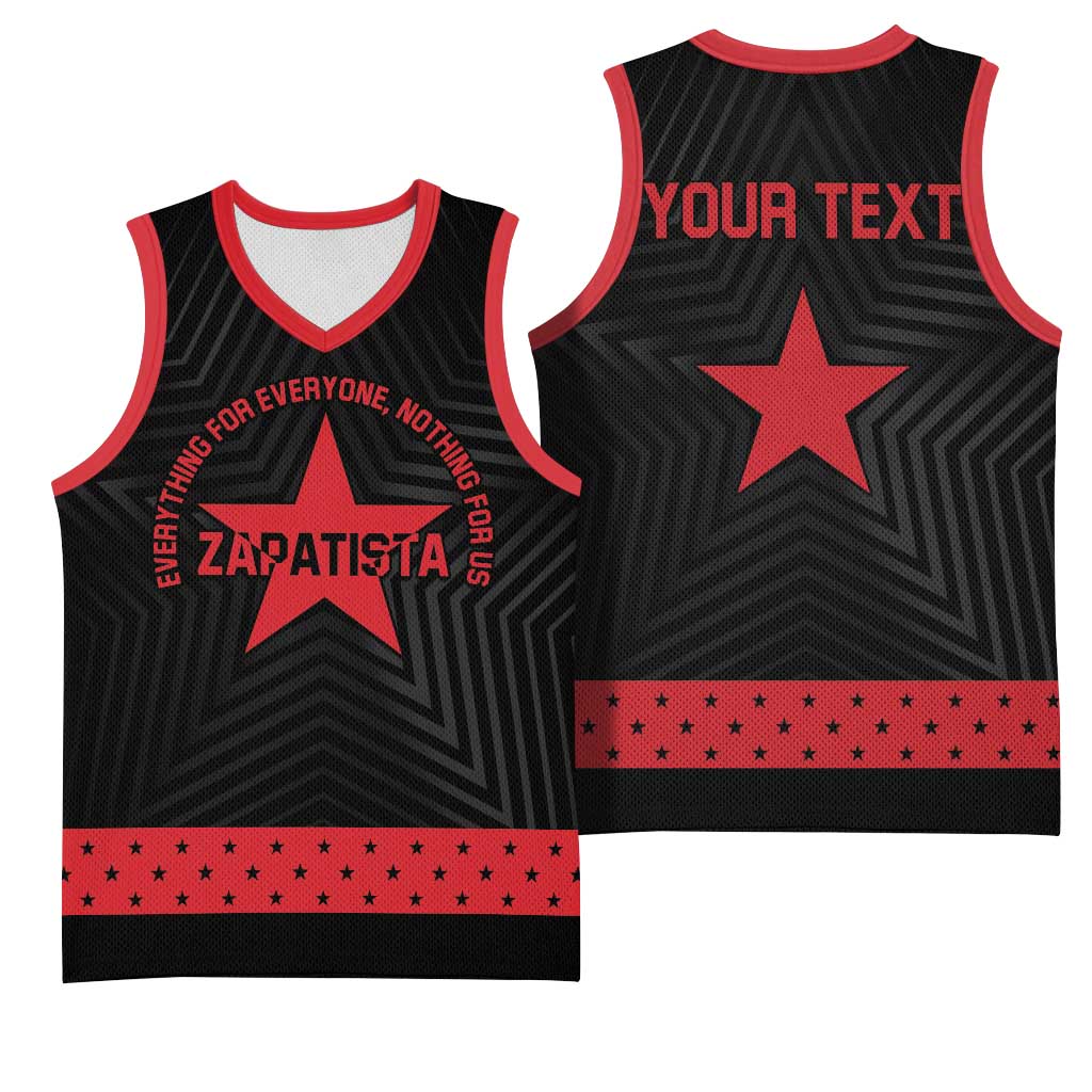 Personalized Zapatista Territories Basketball Jersey EZLN Everything For Everyone Nothing For Us - Wonder Print Shop