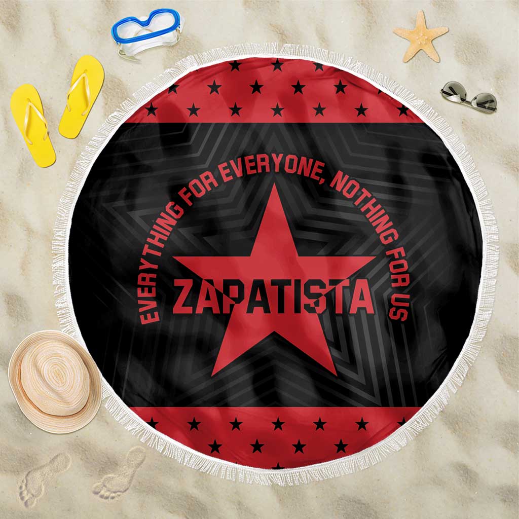 Zapatista Territories Beach Blanket EZLN Everything For Everyone Nothing For Us - Wonder Print Shop