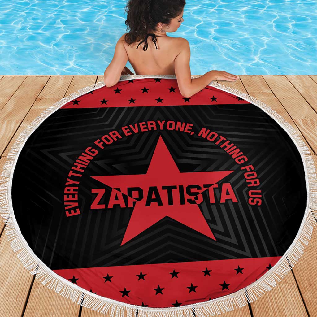 Zapatista Territories Beach Blanket EZLN Everything For Everyone Nothing For Us - Wonder Print Shop