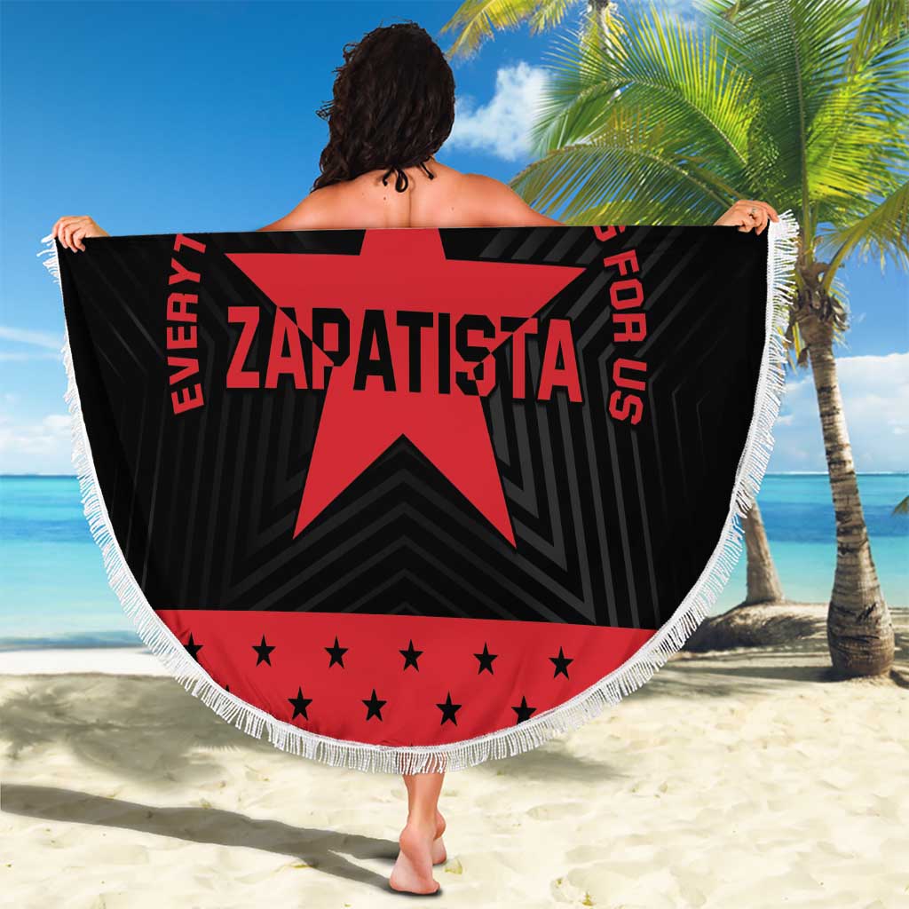 Zapatista Territories Beach Blanket EZLN Everything For Everyone Nothing For Us - Wonder Print Shop