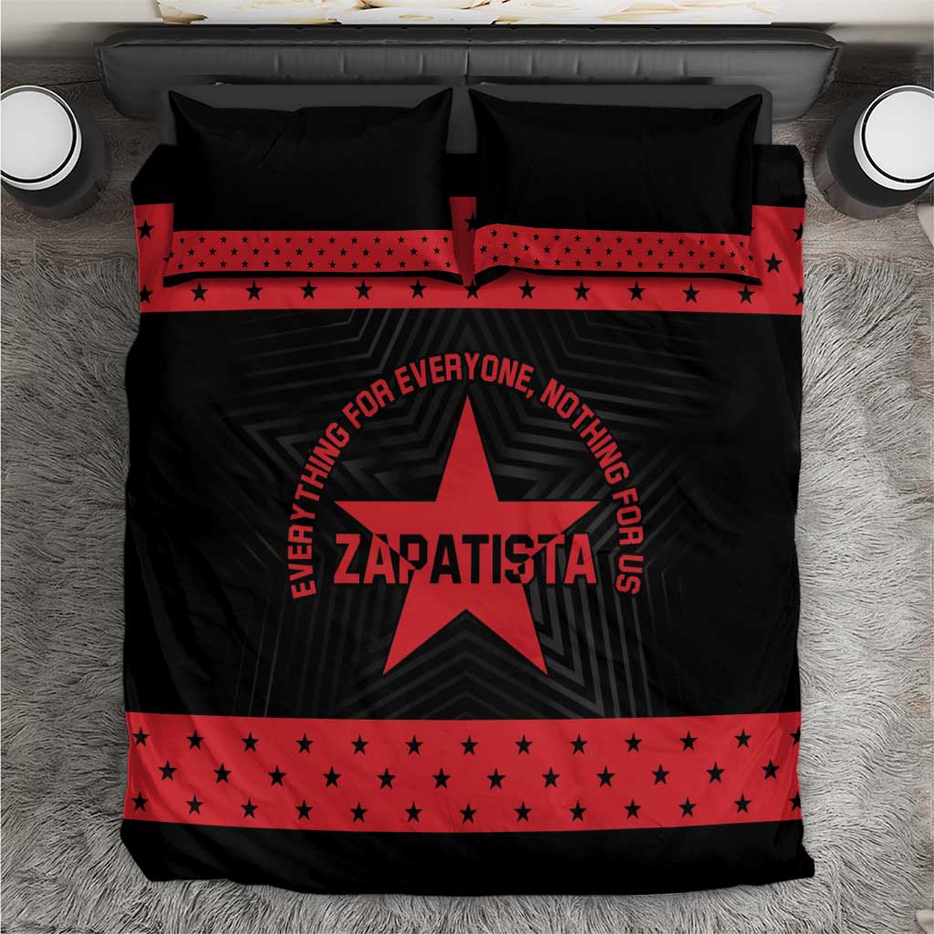 Zapatista Territories Bedding Set EZLN Everything For Everyone Nothing For Us - Wonder Print Shop