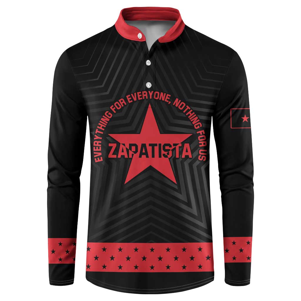 Personalized Zapatista Territories Button Sweatshirt EZLN Everything For Everyone Nothing For Us - Wonder Print Shop