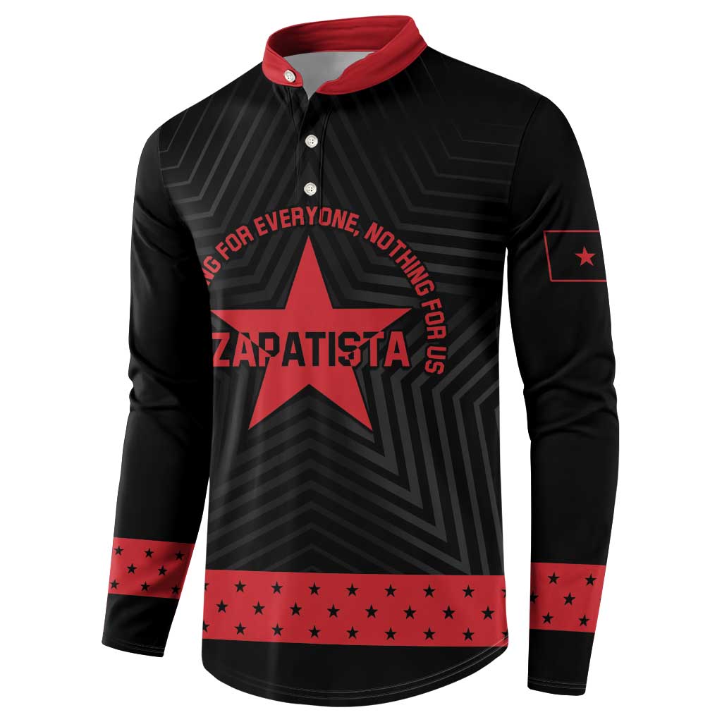 Personalized Zapatista Territories Button Sweatshirt EZLN Everything For Everyone Nothing For Us - Wonder Print Shop