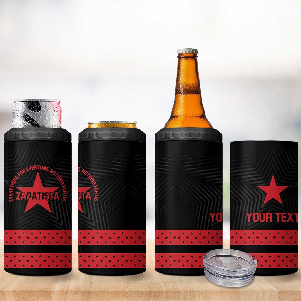 Personalized Zapatista Territories 4 in 1 Can Cooler Tumbler EZLN Everything For Everyone Nothing For Us - Wonder Print Shop