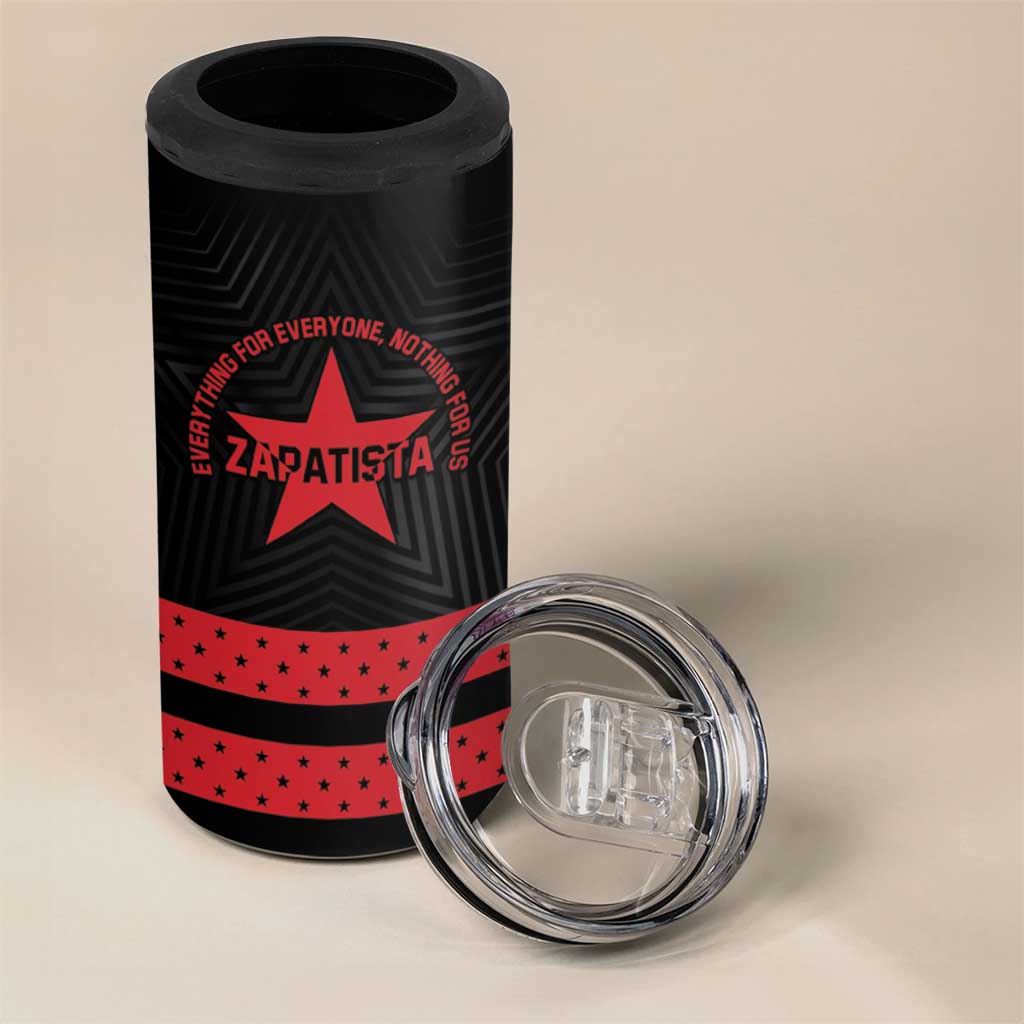 Personalized Zapatista Territories 4 in 1 Can Cooler Tumbler EZLN Everything For Everyone Nothing For Us - Wonder Print Shop