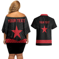 Personalized Zapatista Territories Couples Matching Off Shoulder Short Dress and Hawaiian Shirt EZLN Everything For Everyone Nothing For Us - Wonder Print Shop
