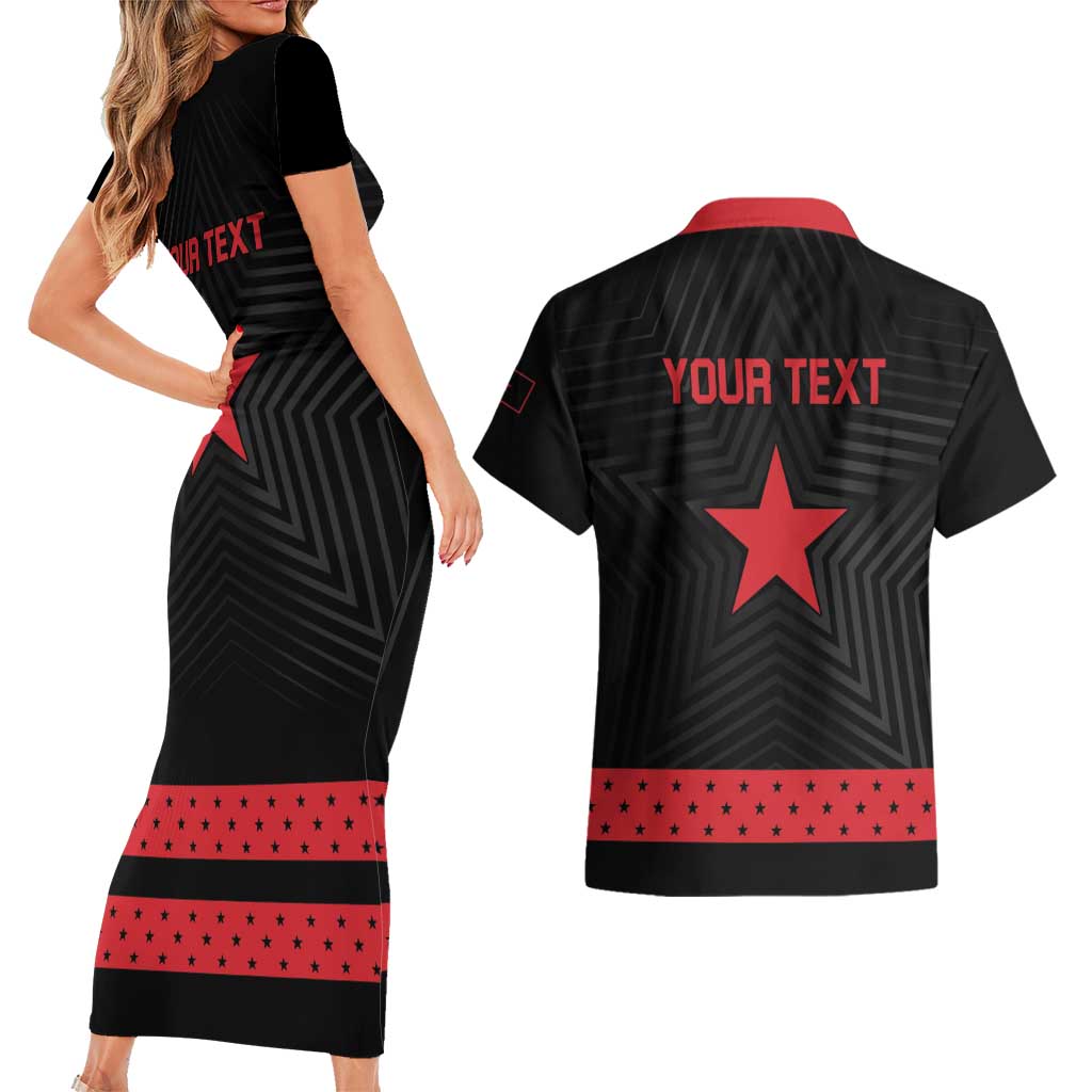 Personalized Zapatista Territories Couples Matching Short Sleeve Bodycon Dress and Hawaiian Shirt EZLN Everything For Everyone Nothing For Us - Wonder Print Shop