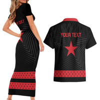 Personalized Zapatista Territories Couples Matching Short Sleeve Bodycon Dress and Hawaiian Shirt EZLN Everything For Everyone Nothing For Us - Wonder Print Shop