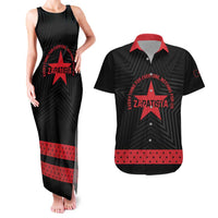 Personalized Zapatista Territories Couples Matching Tank Maxi Dress and Hawaiian Shirt EZLN Everything For Everyone Nothing For Us - Wonder Print Shop