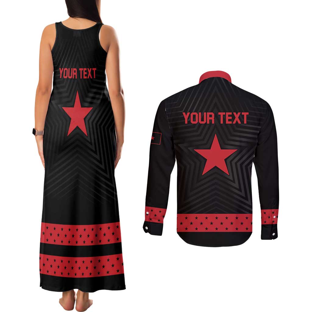 Personalized Zapatista Territories Couples Matching Tank Maxi Dress and Long Sleeve Button Shirt EZLN Everything For Everyone Nothing For Us - Wonder Print Shop