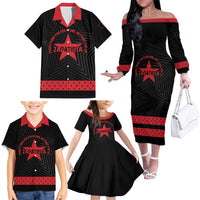 Personalized Zapatista Territories Family Matching Off The Shoulder Long Sleeve Dress and Hawaiian Shirt EZLN Everything For Everyone Nothing For Us - Wonder Print Shop