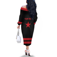 Personalized Zapatista Territories Family Matching Off The Shoulder Long Sleeve Dress and Hawaiian Shirt EZLN Everything For Everyone Nothing For Us - Wonder Print Shop