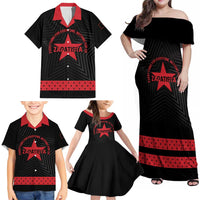 Personalized Zapatista Territories Family Matching Off Shoulder Maxi Dress and Hawaiian Shirt EZLN Everything For Everyone Nothing For Us - Wonder Print Shop
