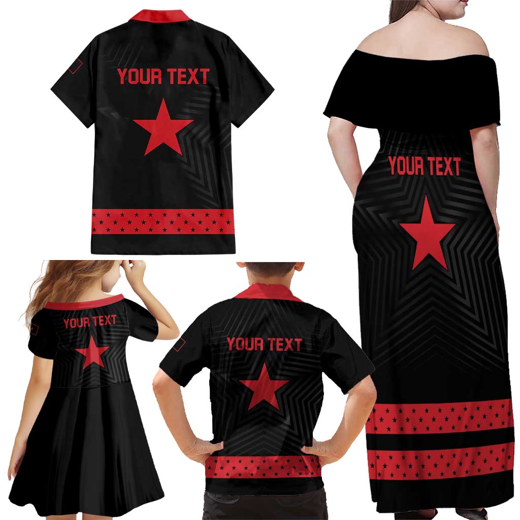 Personalized Zapatista Territories Family Matching Off Shoulder Maxi Dress and Hawaiian Shirt EZLN Everything For Everyone Nothing For Us - Wonder Print Shop