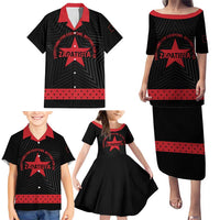 Personalized Zapatista Territories Family Matching Puletasi and Hawaiian Shirt EZLN Everything For Everyone Nothing For Us - Wonder Print Shop