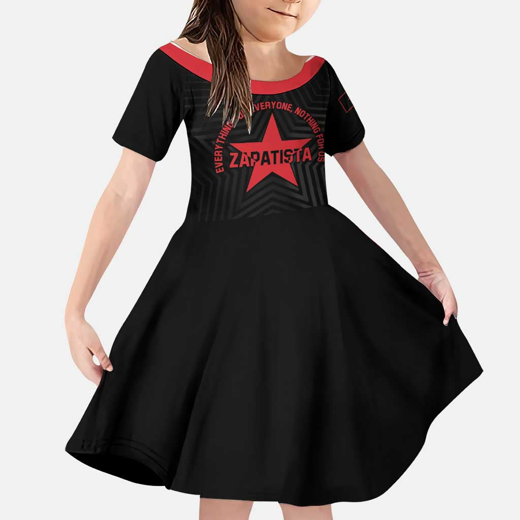 Personalized Zapatista Territories Family Matching Summer Maxi Dress and Hawaiian Shirt EZLN Everything For Everyone Nothing For Us - Wonder Print Shop