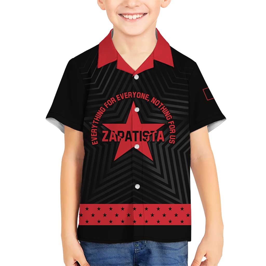 Personalized Zapatista Territories Family Matching Summer Maxi Dress and Hawaiian Shirt EZLN Everything For Everyone Nothing For Us - Wonder Print Shop