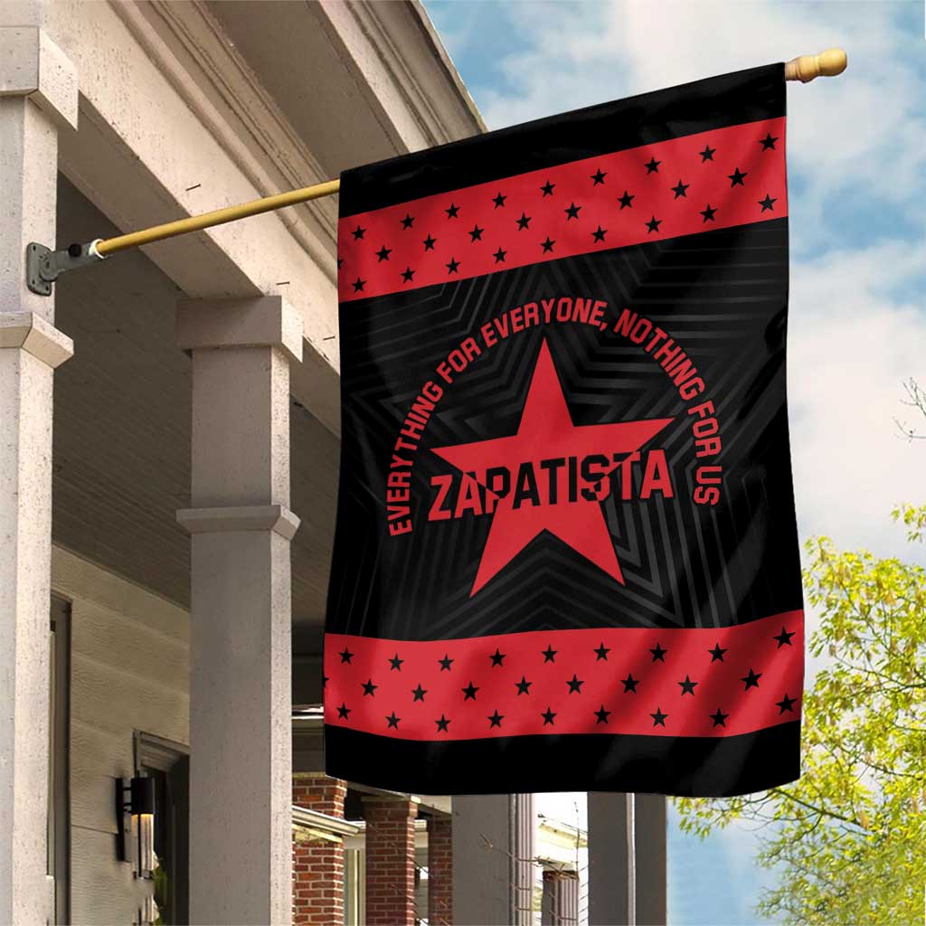 Zapatista Territories Garden Flag EZLN Everything For Everyone Nothing For Us - Wonder Print Shop
