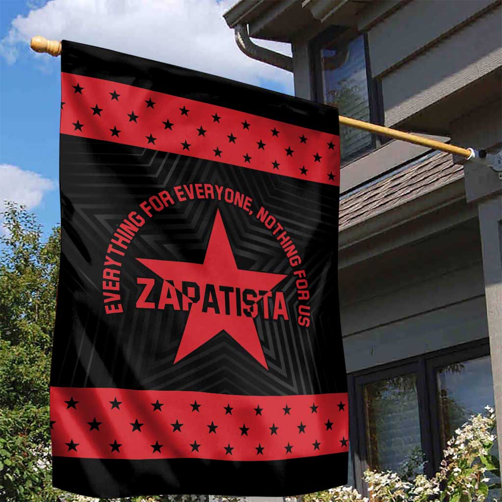 Zapatista Territories Garden Flag EZLN Everything For Everyone Nothing For Us - Wonder Print Shop