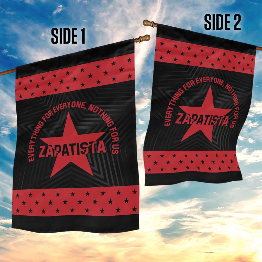 Zapatista Territories Garden Flag EZLN Everything For Everyone Nothing For Us - Wonder Print Shop