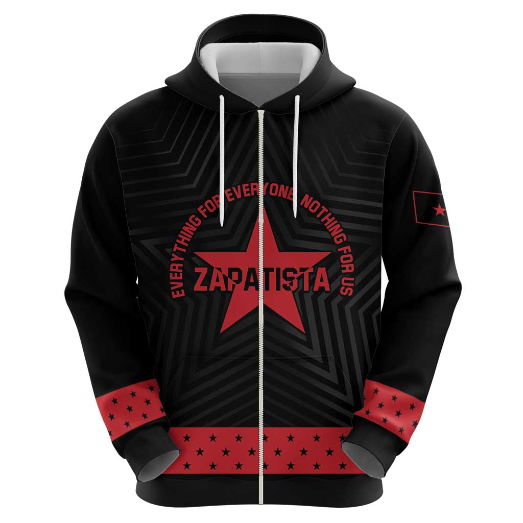 Personalized Zapatista Territories Hoodie EZLN Everything For Everyone Nothing For Us - Wonder Print Shop