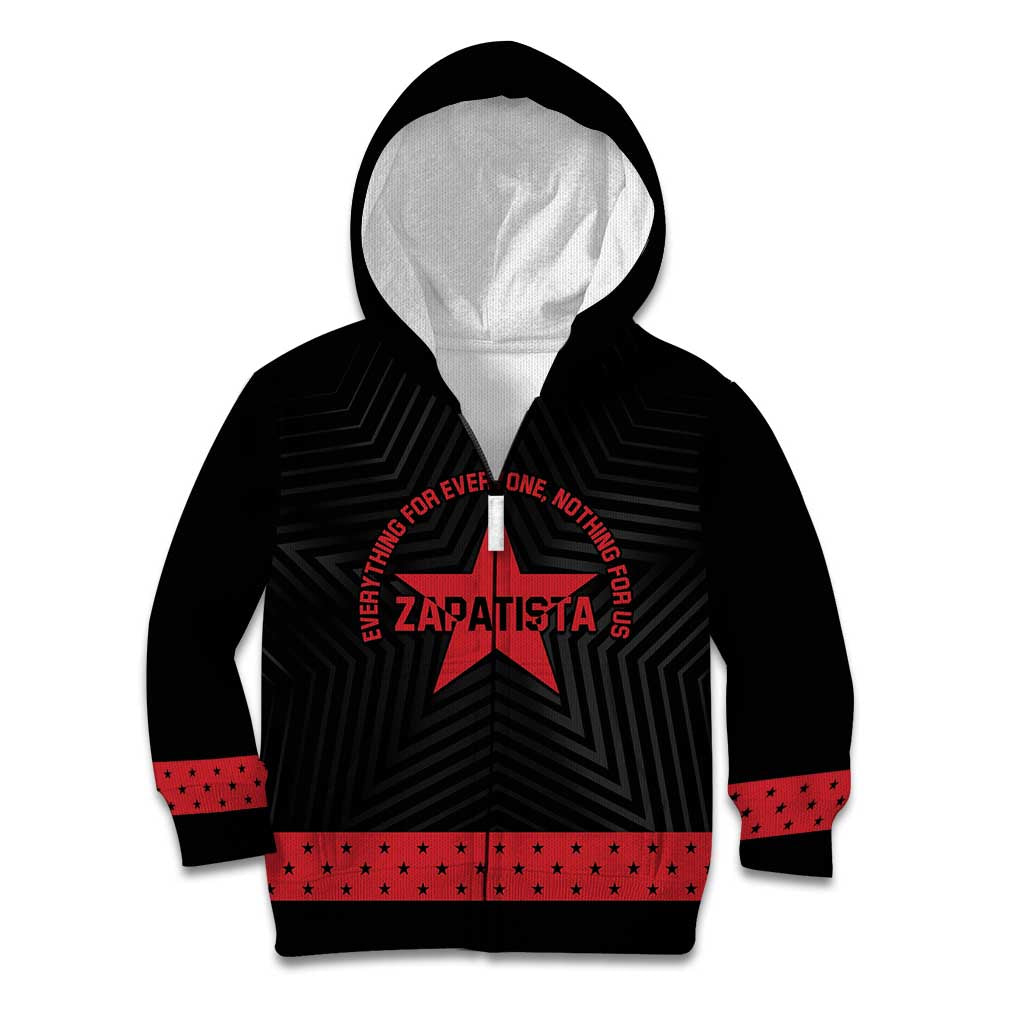 Personalized Zapatista Territories Kid Hoodie EZLN Everything For Everyone Nothing For Us - Wonder Print Shop