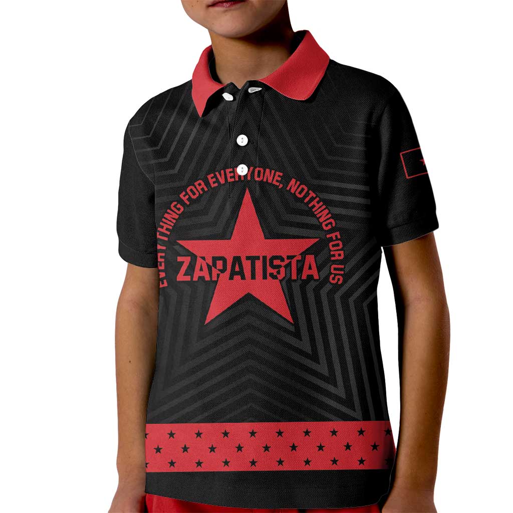 Personalized Zapatista Territories Kid Polo Shirt EZLN Everything For Everyone Nothing For Us - Wonder Print Shop