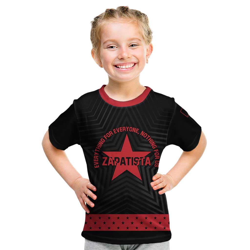 Personalized Zapatista Territories Kid T Shirt EZLN Everything For Everyone Nothing For Us - Wonder Print Shop