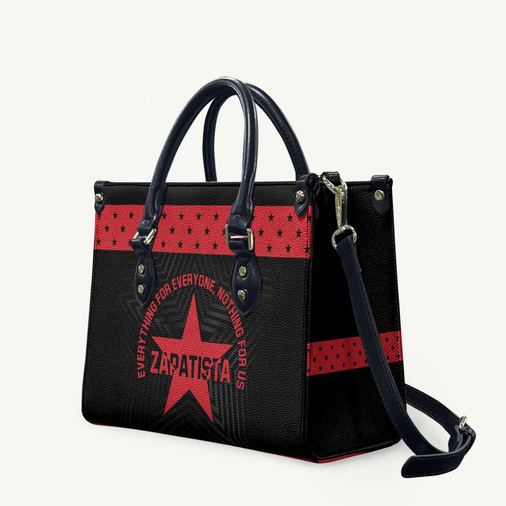 Zapatista Territories Leather Bag EZLN Everything For Everyone Nothing For Us - Wonder Print Shop