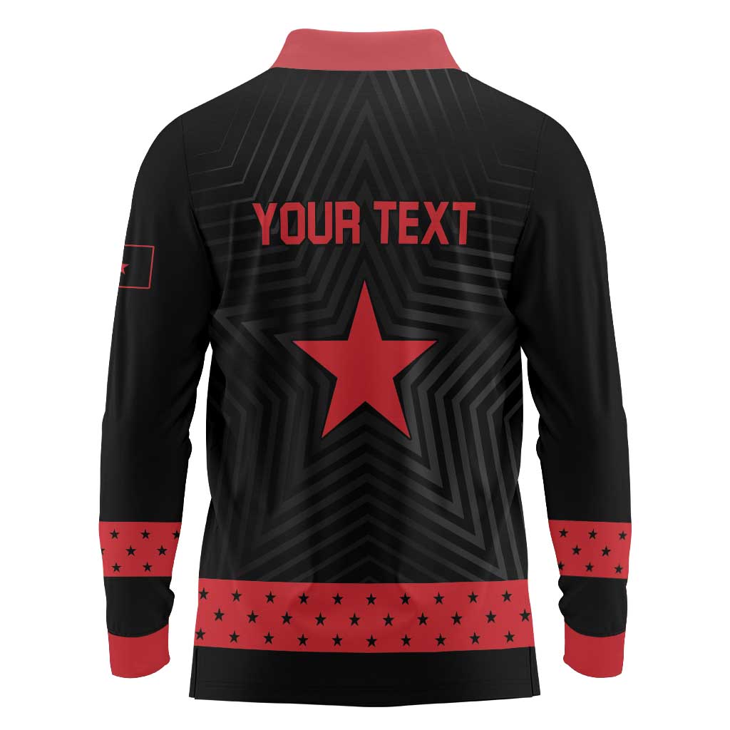 Personalized Zapatista Territories Long Sleeve Polo Shirt EZLN Everything For Everyone Nothing For Us - Wonder Print Shop