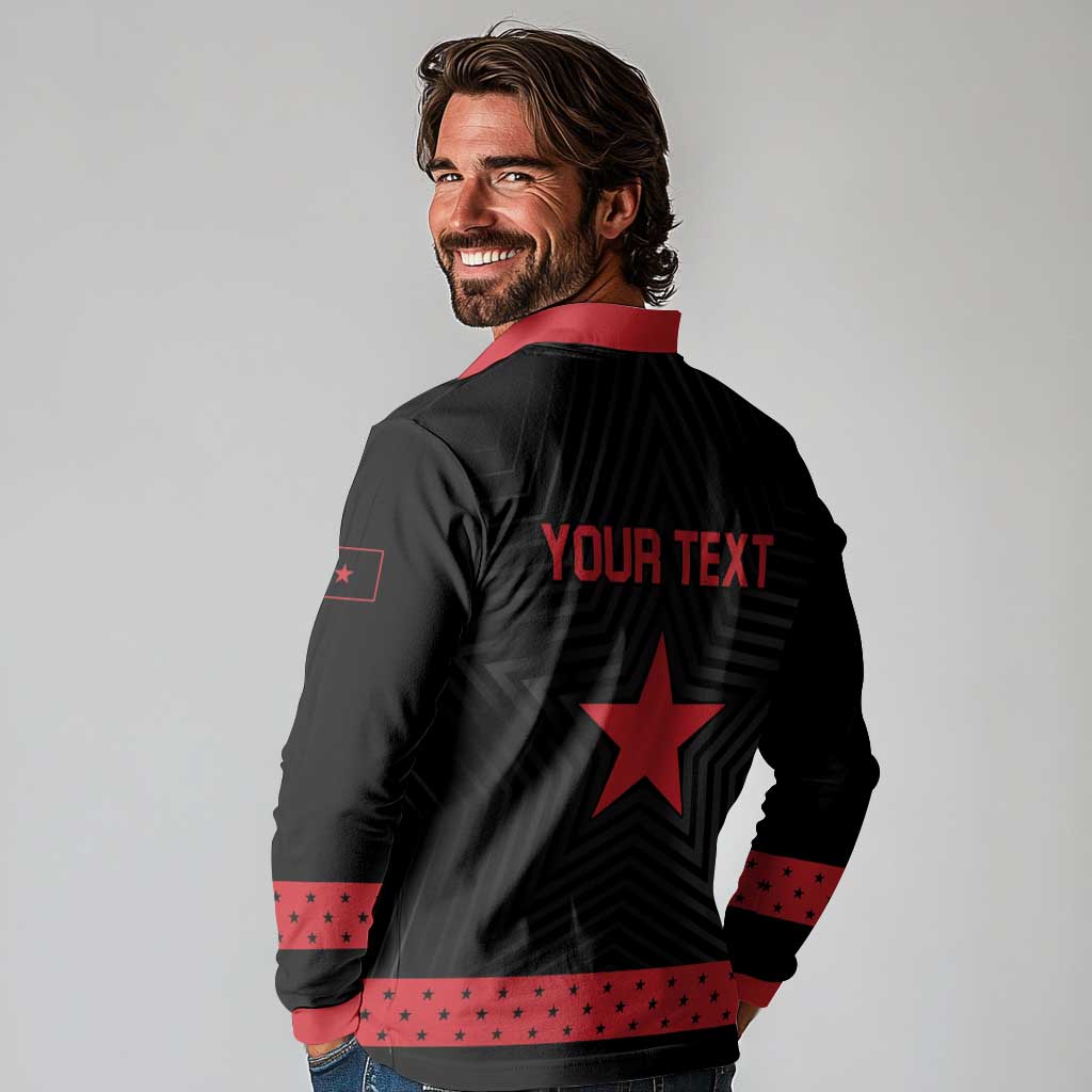 Personalized Zapatista Territories Long Sleeve Polo Shirt EZLN Everything For Everyone Nothing For Us - Wonder Print Shop