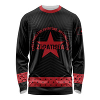 Personalized Zapatista Territories Long Sleeve Shirt EZLN Everything For Everyone Nothing For Us - Wonder Print Shop