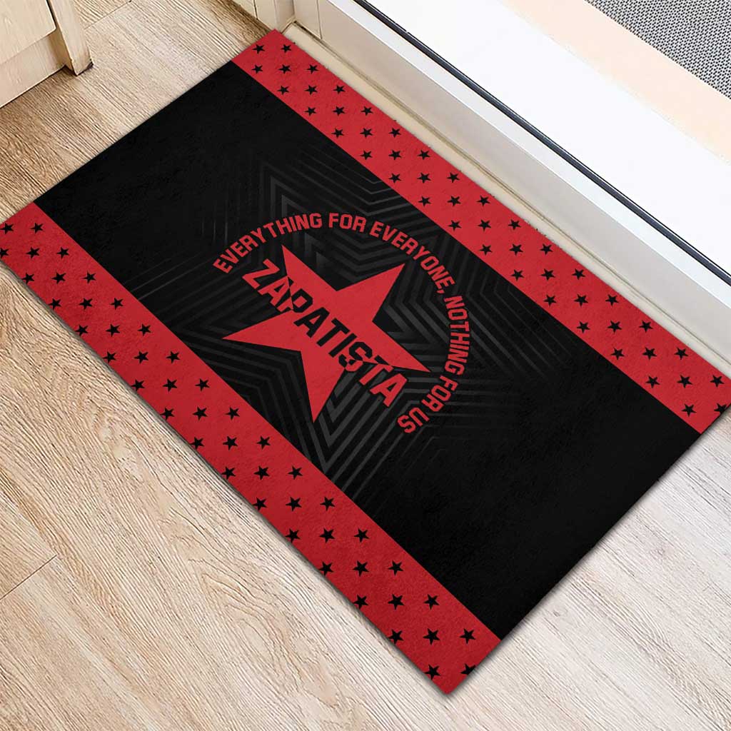 Zapatista Territories Rubber Doormat EZLN Everything For Everyone Nothing For Us - Wonder Print Shop