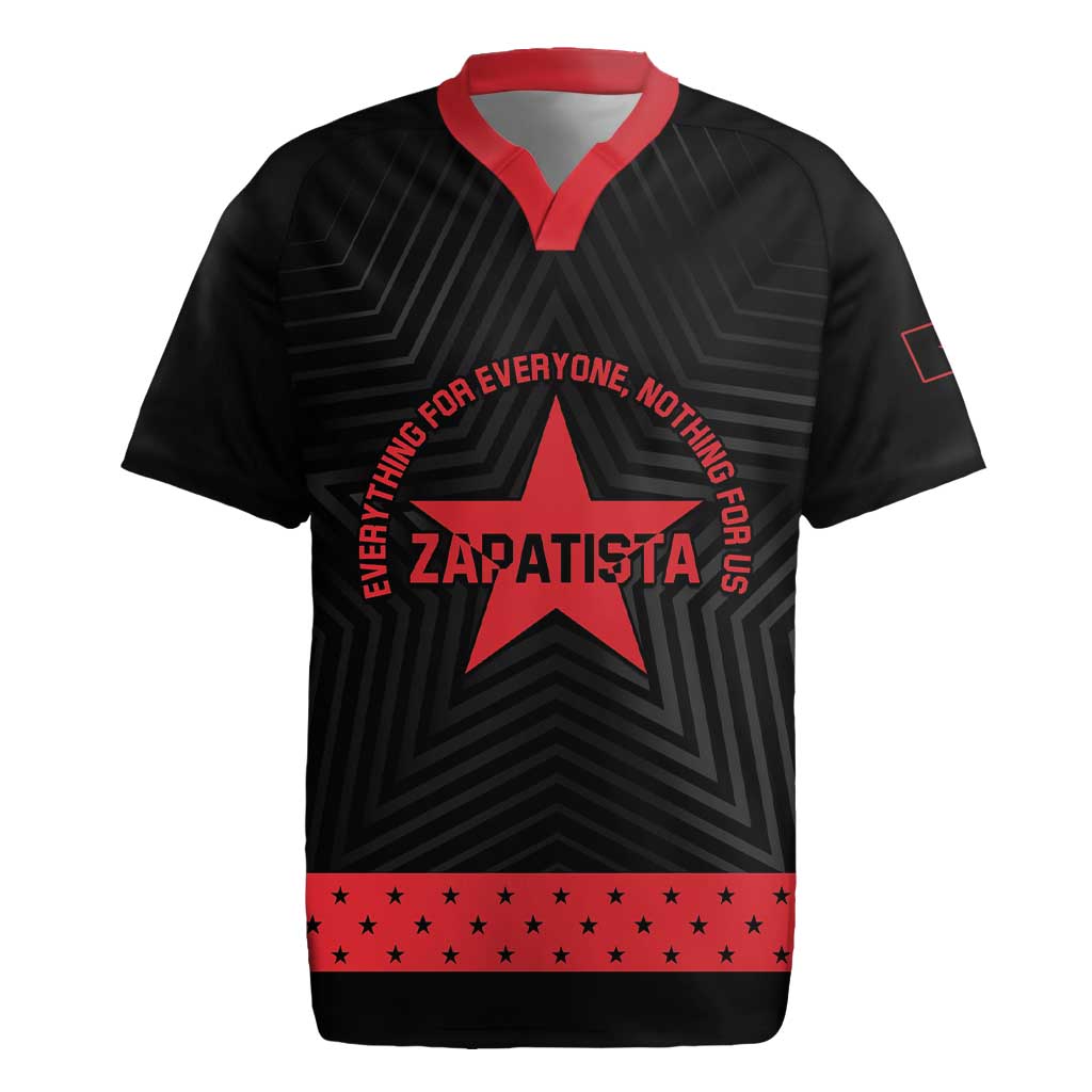 Personalized Zapatista Territories Rugby Jersey EZLN Everything For Everyone Nothing For Us - Wonder Print Shop