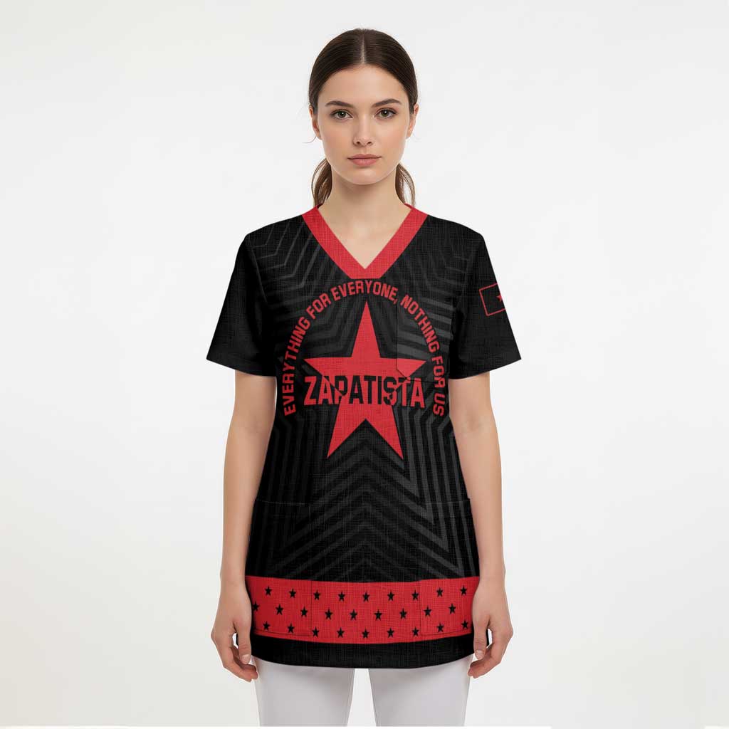Personalized Zapatista Territories Scrub Top EZLN Everything For Everyone Nothing For Us - Wonder Print Shop