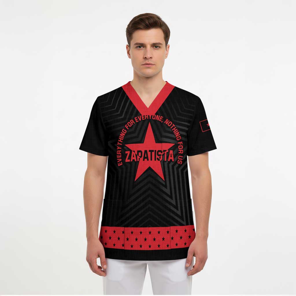 Personalized Zapatista Territories Scrub Top EZLN Everything For Everyone Nothing For Us - Wonder Print Shop