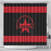 Zapatista Territories Shower Curtain EZLN Everything For Everyone Nothing For Us - Wonder Print Shop