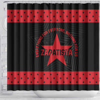 Zapatista Territories Shower Curtain EZLN Everything For Everyone Nothing For Us - Wonder Print Shop