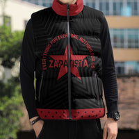 Personalized Zapatista Territories Sleeveless Puffer Jacket EZLN Everything For Everyone Nothing For Us - Wonder Print Shop