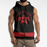 Personalized Zapatista Territories Sleeveless Zip Hoodie EZLN Everything For Everyone Nothing For Us - Wonder Print Shop
