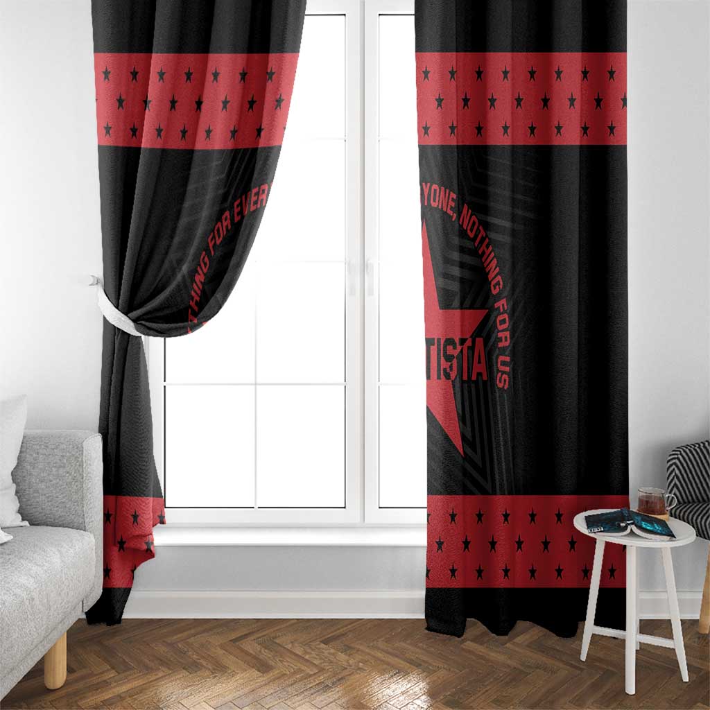 Zapatista Territories Window Curtain EZLN Everything For Everyone Nothing For Us - Wonder Print Shop