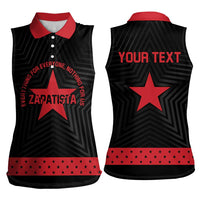 Personalized Zapatista Territories Women Sleeveless Polo Shirt EZLN Everything For Everyone Nothing For Us - Wonder Print Shop