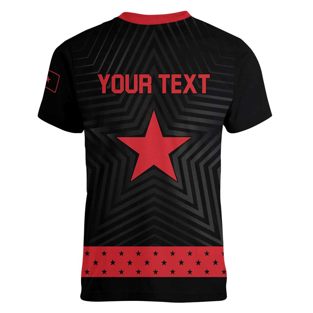 Personalized Zapatista Territories Women V-Neck T-Shirt EZLN Everything For Everyone Nothing For Us - Wonder Print Shop