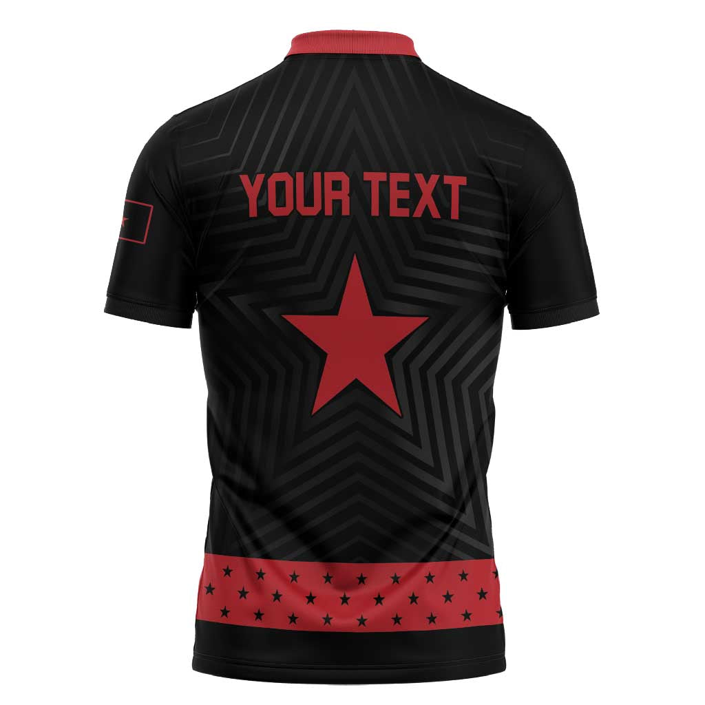 Personalized Zapatista Territories Zipper Polo Shirt EZLN Everything For Everyone Nothing For Us - Wonder Print Shop