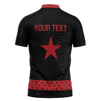 Personalized Zapatista Territories Zipper Polo Shirt EZLN Everything For Everyone Nothing For Us - Wonder Print Shop