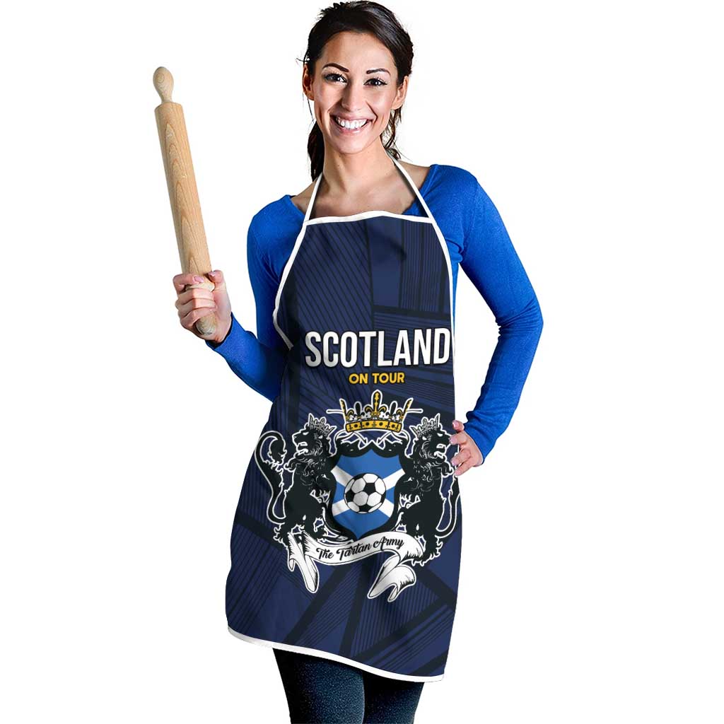 Football Scotland On Tour 2026 Apron Tartan Scottish Army Be Coming - Wonder Print Shop