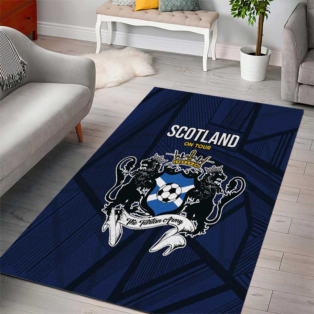 Football Scotland On Tour 2026 Area Rug Tartan Scottish Army Be Coming - Wonder Print Shop