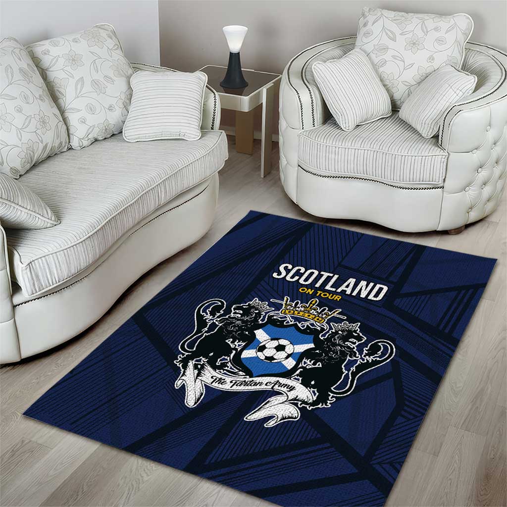 Football Scotland On Tour 2026 Area Rug Tartan Scottish Army Be Coming - Wonder Print Shop