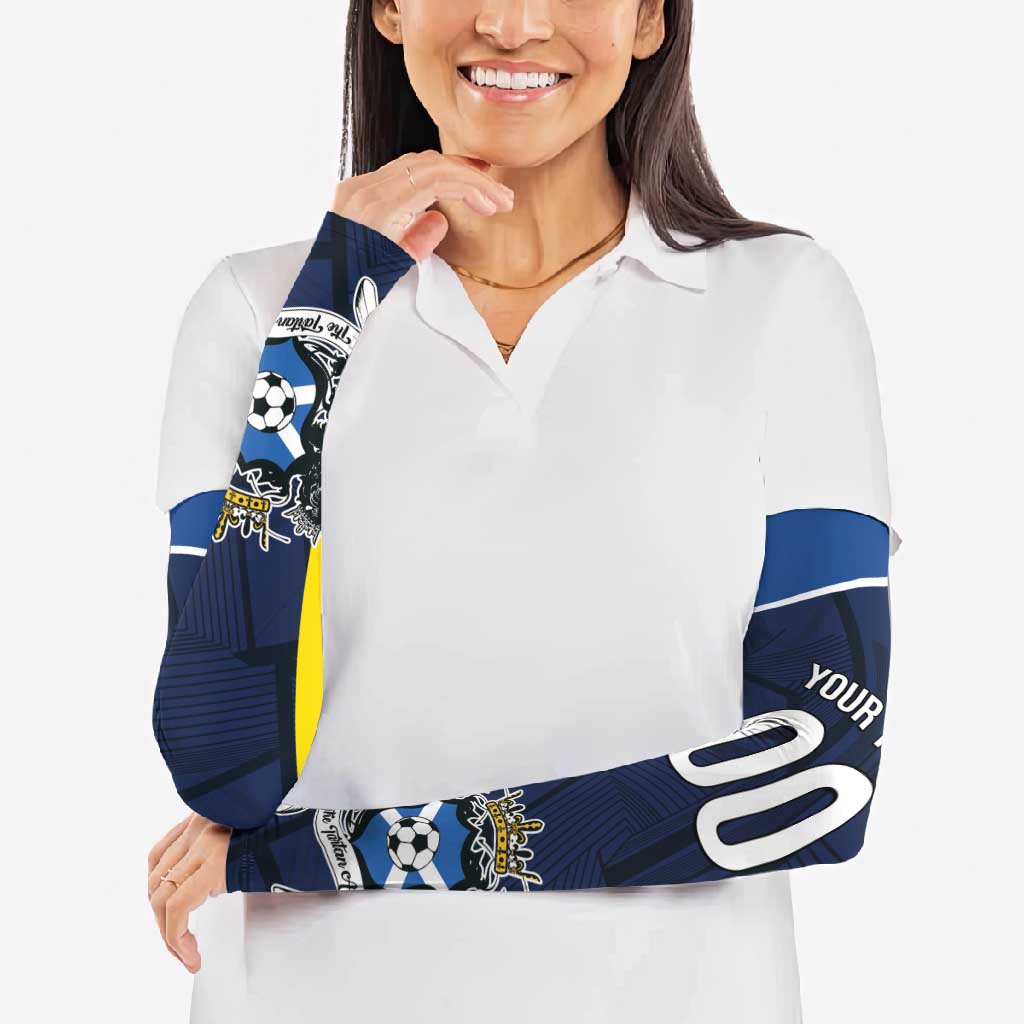 Custom Football Scotland On Tour 2026 Arm Sleeves Tartan Scottish Army Be Coming - Wonder Print Shop