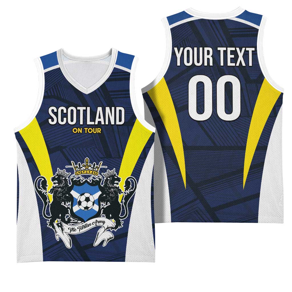 Custom Football Scotland On Tour 2026 Basketball Jersey Tartan Scottish Army Be Coming - Wonder Print Shop